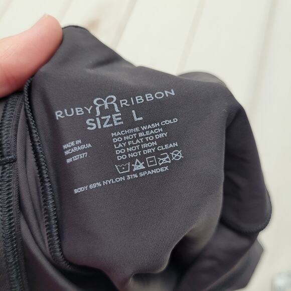 Ruby Ribbon black V neck mini slip dress - Picture 6 of 6